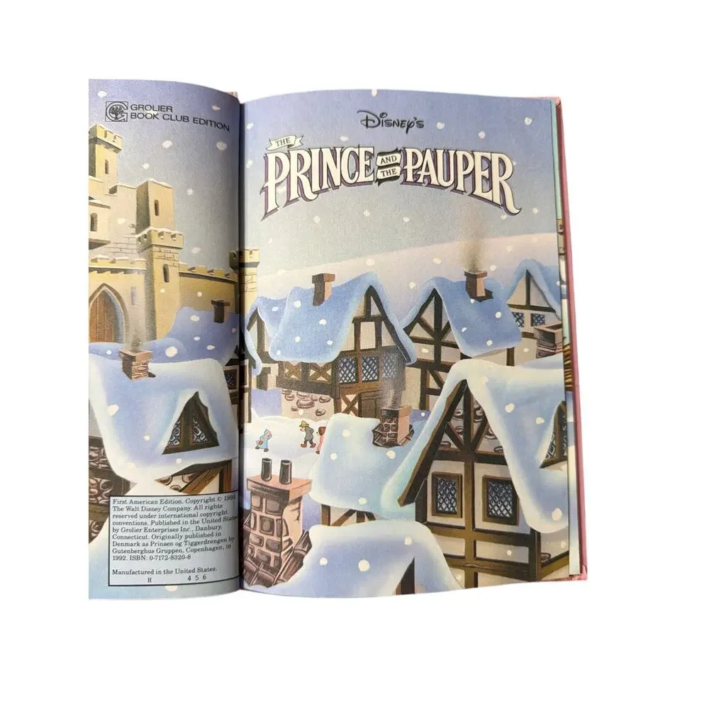 Disney's The Prince and the Pauper Wonderful World of Reading Hardcover Book VTG